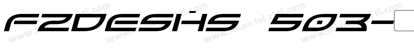 FZDESHS 503字体转换